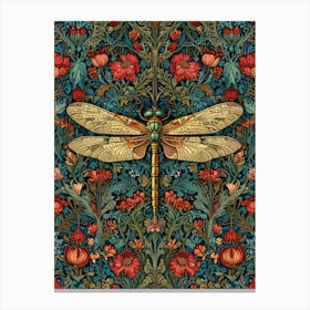 William Morris Dragonfly 3 Canvas Print