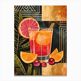 Art Deco Paloma Inspired 3 Canvas Print