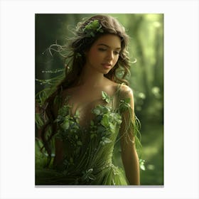 Fairy In The Forest 1 Canvas Print