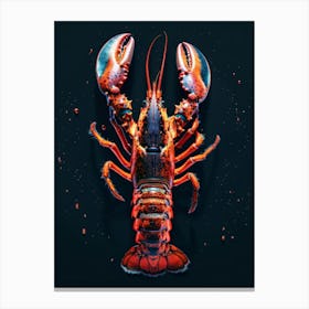 Lobster Print Canvas Print