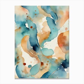 Abstract Watercolor Painting 12 Canvas Print