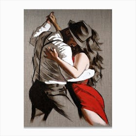 Tango Dancers Canvas Print