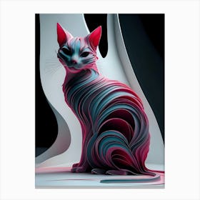 3d Cat 1 Canvas Print