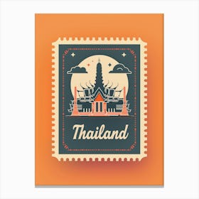 Thailand Stamp Canvas Print