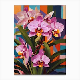 Zygopetalum Orchids Abstract 2 Canvas Print