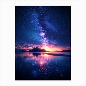 Night Sky With Milky 6 Canvas Print