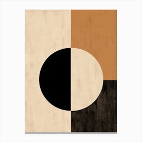 Koblenz Contrast, Geometric Bauhaus Canvas Print
