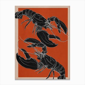 Lobsters 2 Canvas Print