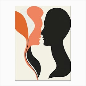 Portrait Of A Couple 1 Canvas Print