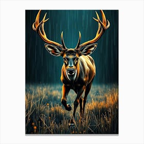 Wild Animal Creative Portrait 1 Canvas Print