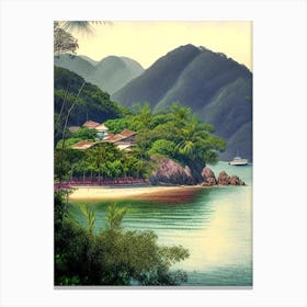 Ilhabela Brazil Soft Colours Tropical Destination Canvas Print
