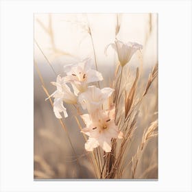 Boho Dried Flowers Lily 1 Canvas Print
