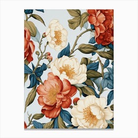 Peony Flower Wallpaper 7 Canvas Print