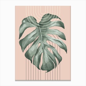 Monstera Leaf 1 Canvas Print