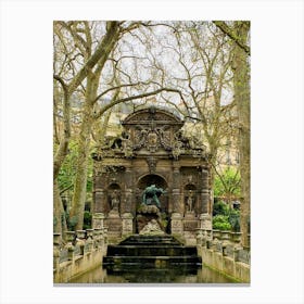 Fontaine de Médicis (Paris Series) Canvas Print