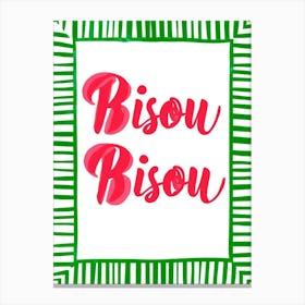 Bisou Bisou Canvas Print