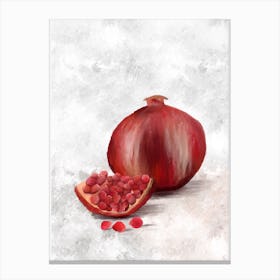 Pomegranate Still Canvas Print