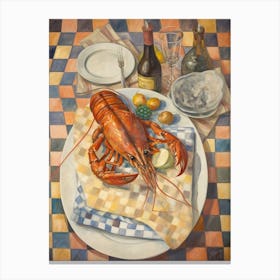 Crayfish 2 Still Life Painting Canvas Print
