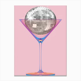 Disco Ball In A Martini Glass 1 Lienzos