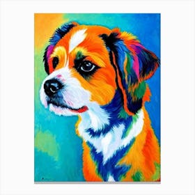Affenpinscher 4 Fauvist Style dog Canvas Print