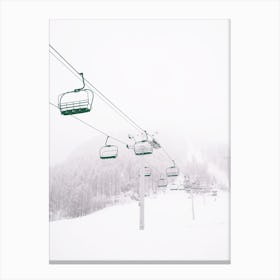 Ski Chair Lift Canvas Print