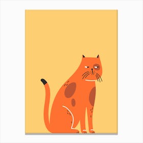 Orange Cat Canvas Print