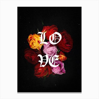 Flower Studies 14 Love Canvas Print