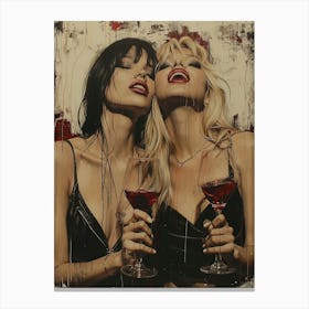 'Two Girls' Canvas Print