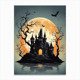 Halloween Castle 4 Canvas Print