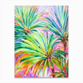 Sago Palm Impressionist Painting Plant Canvas Print