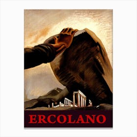 Ercolano, City Under The Rock, Italy Canvas Print