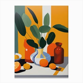 Still Life With Oranges 4 Canvas Print