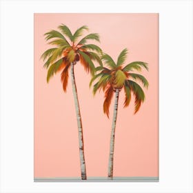 Two Palm Trees 2 Canvas Print