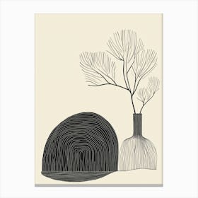 Tree In A Vase Canvas Print