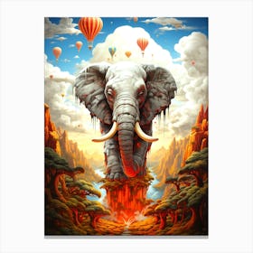 Elephant In The Sky 4 Canvas Print