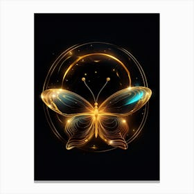 Golden Butterfly 42 Canvas Print
