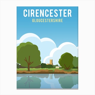 Cirencester Abbey Grounds Canvas Print