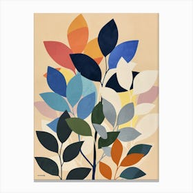 Abstract Leaves Canvas Print