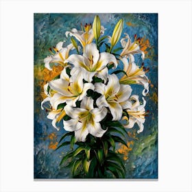 White Lilies 2 Canvas Print