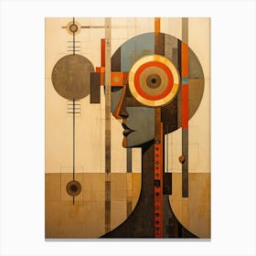 Abstract Illustration Of A Woman And The Cosmos 50 Canvas Print