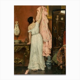 A Modern Cinderella by Louise Jopling (1875) Canvas Print