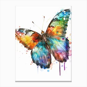 Butterfly Colourful Watercolour 2 Canvas Print