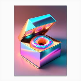 A Box Of Donuts Holographic 1 Canvas Print