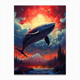Whales In The Sky Canvas Print