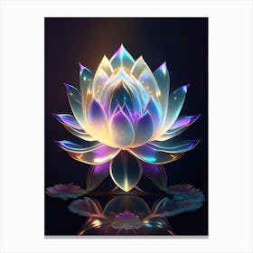 Sacred Lotus Holographic 1 Canvas Print