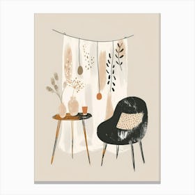 Modern Living Room 4 Canvas Print