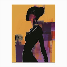 Silhouette Of A Woman 22 Canvas Print