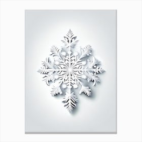 Winter, Snowflakes, Marker Art 1 Canvas Print