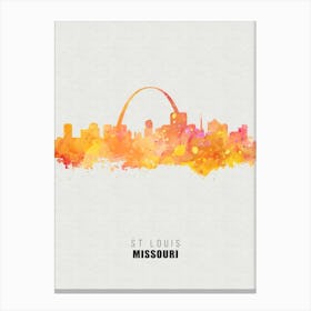 St City watercolor Canvas Print