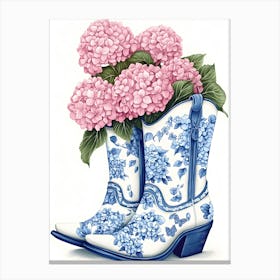 Blue Hydrangea Canvas Print